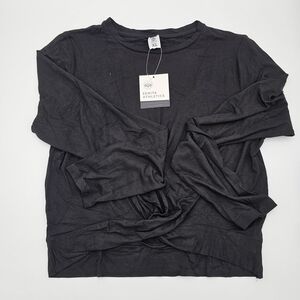 Senita Athletics Dark Gray Long Sleeve Top